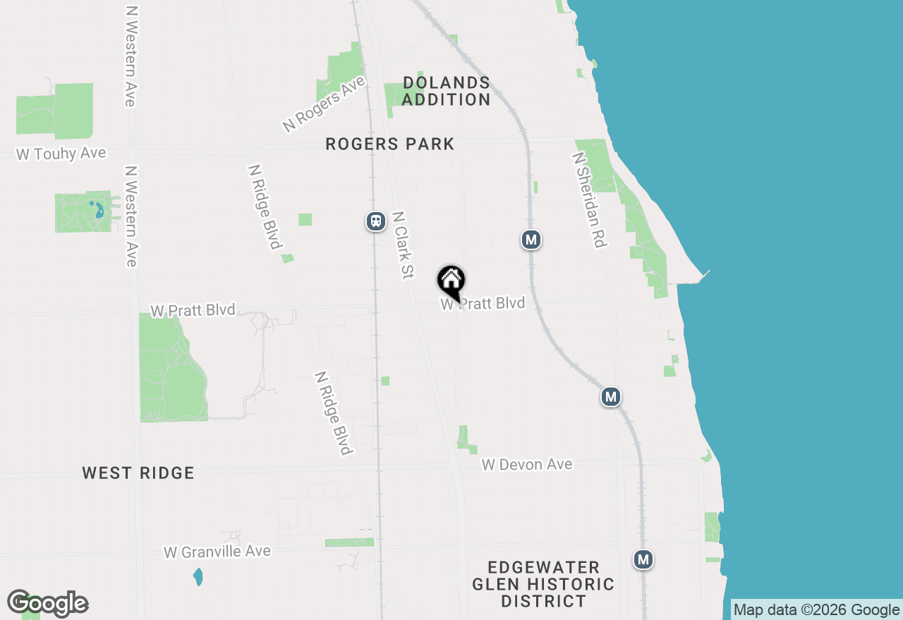 Map of 6748 N Ashland Avenue #612, Chicago, IL 60626