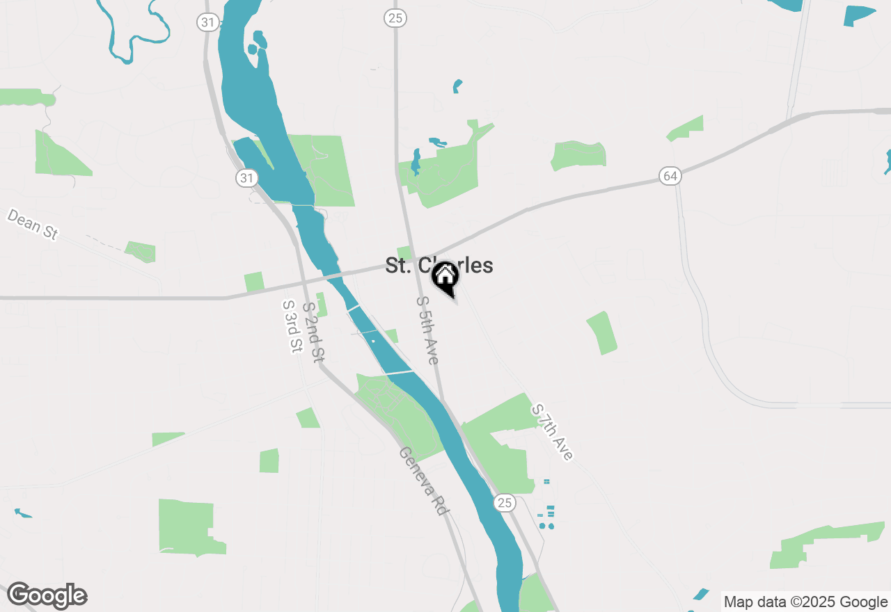 Map of 304 S 6th Avenue, St. Charles, IL 60175