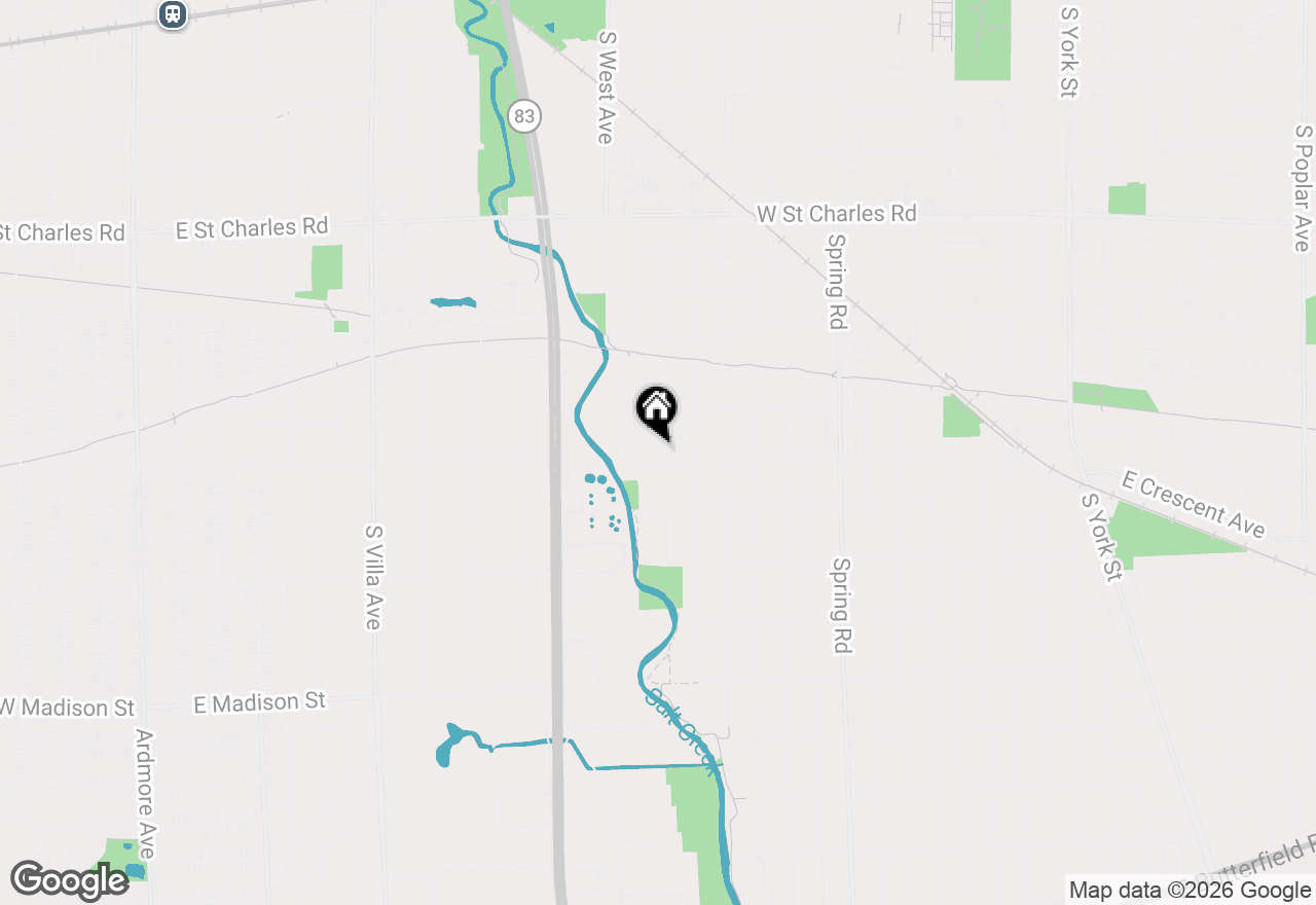 Map of 570 S Sunnyside Avenue, Elmhurst, IL 60126