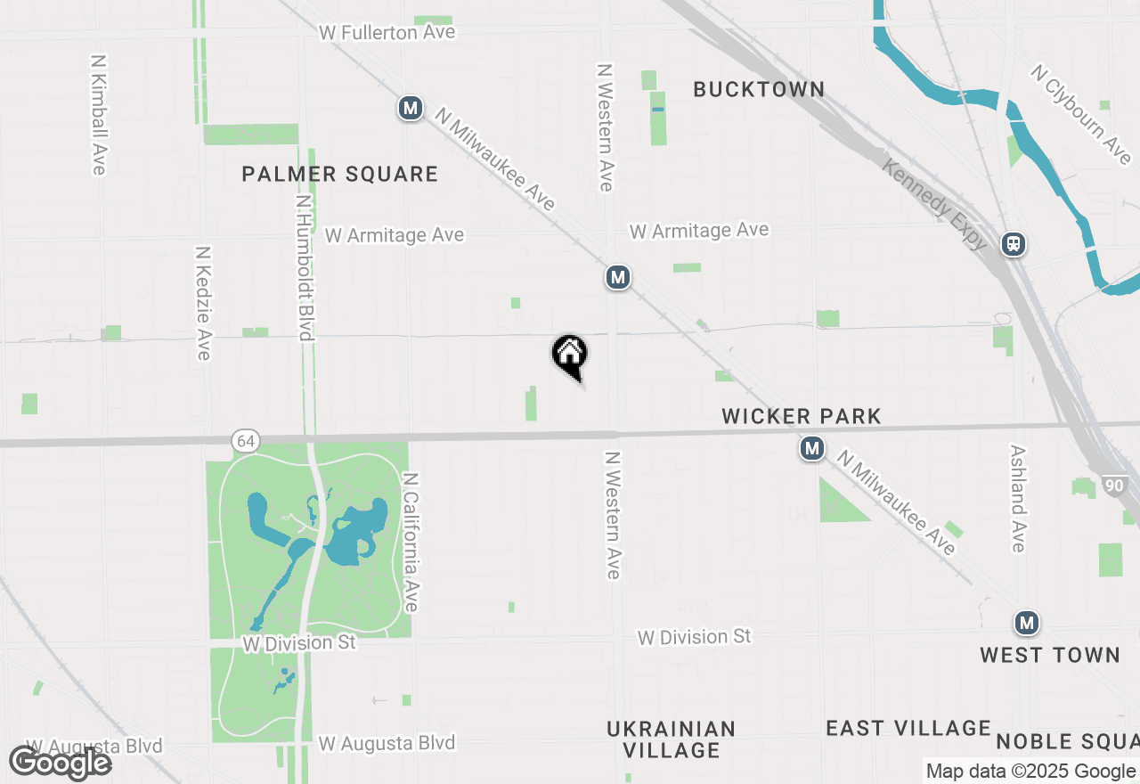 Map of 1653 N Campbell Avenue, Chicago, IL 60647