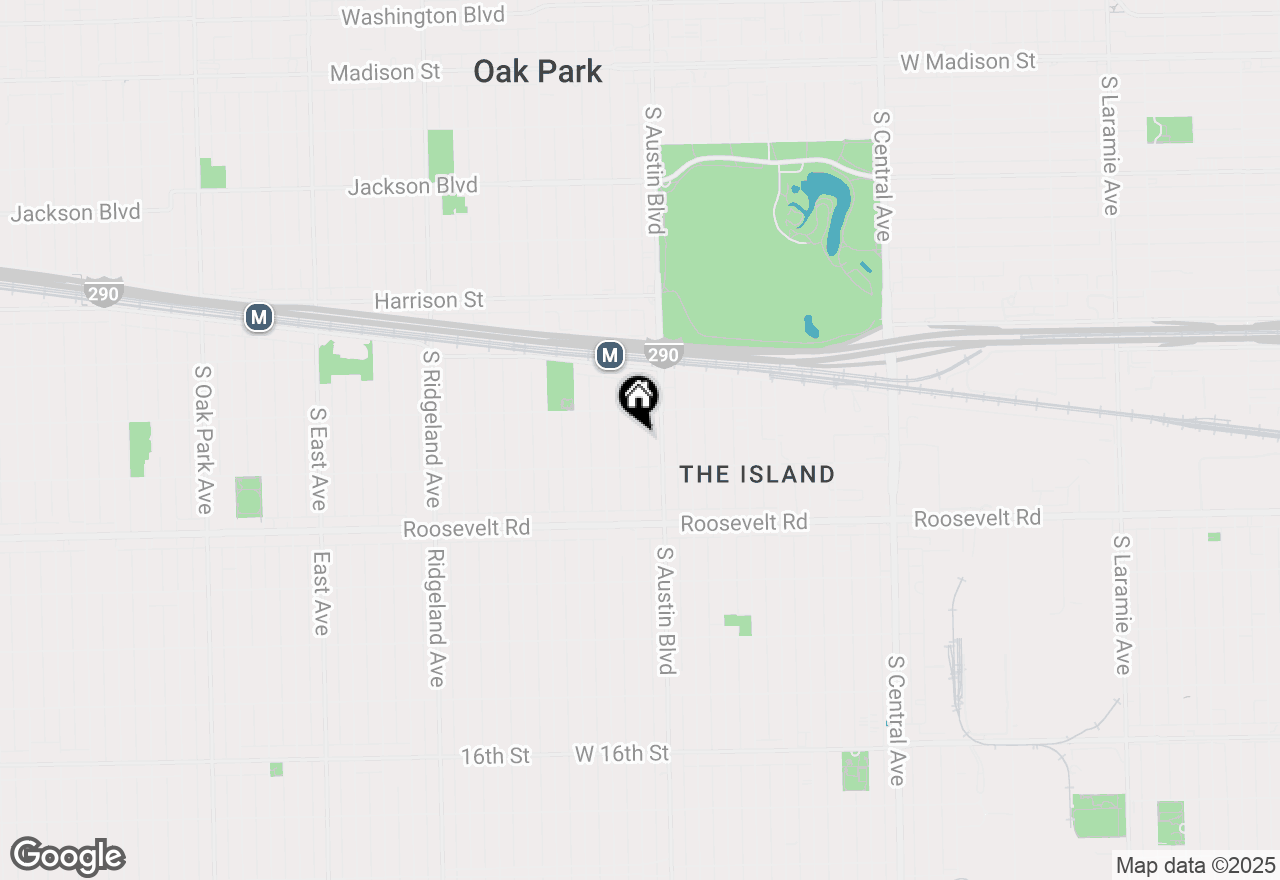 Map of 1124 S Humphrey Avenue, Oak Park, IL 60304