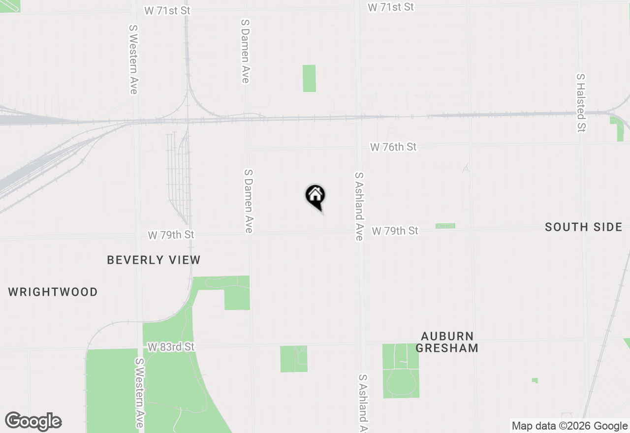Map of 7824 S Hermitage Avenue, Chicago, IL 60620