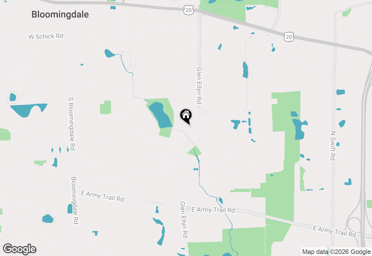 Map of (Address confidential), Bloomingdale, Illinois 60108