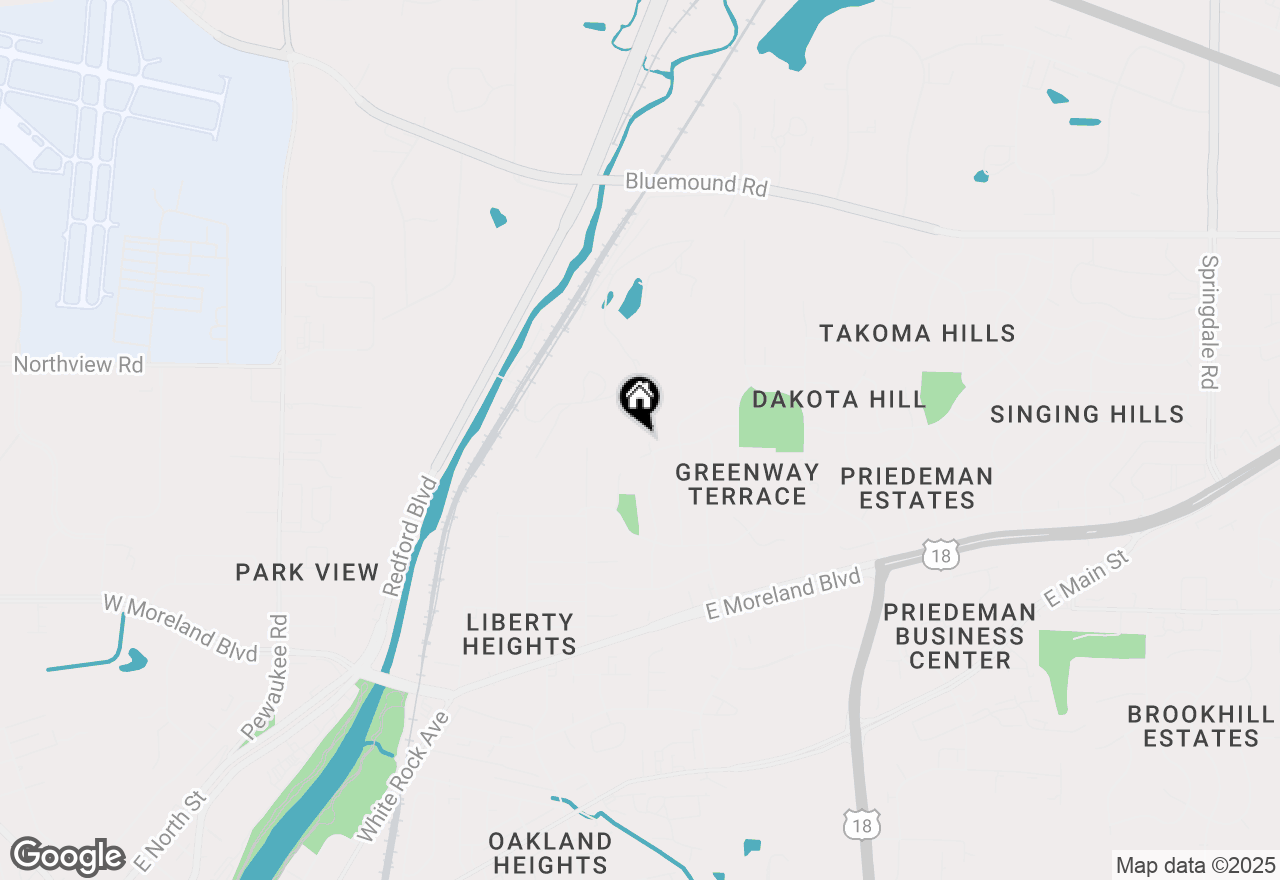 Map of 2108 Cardinal Dr, Waukesha, WI 53186