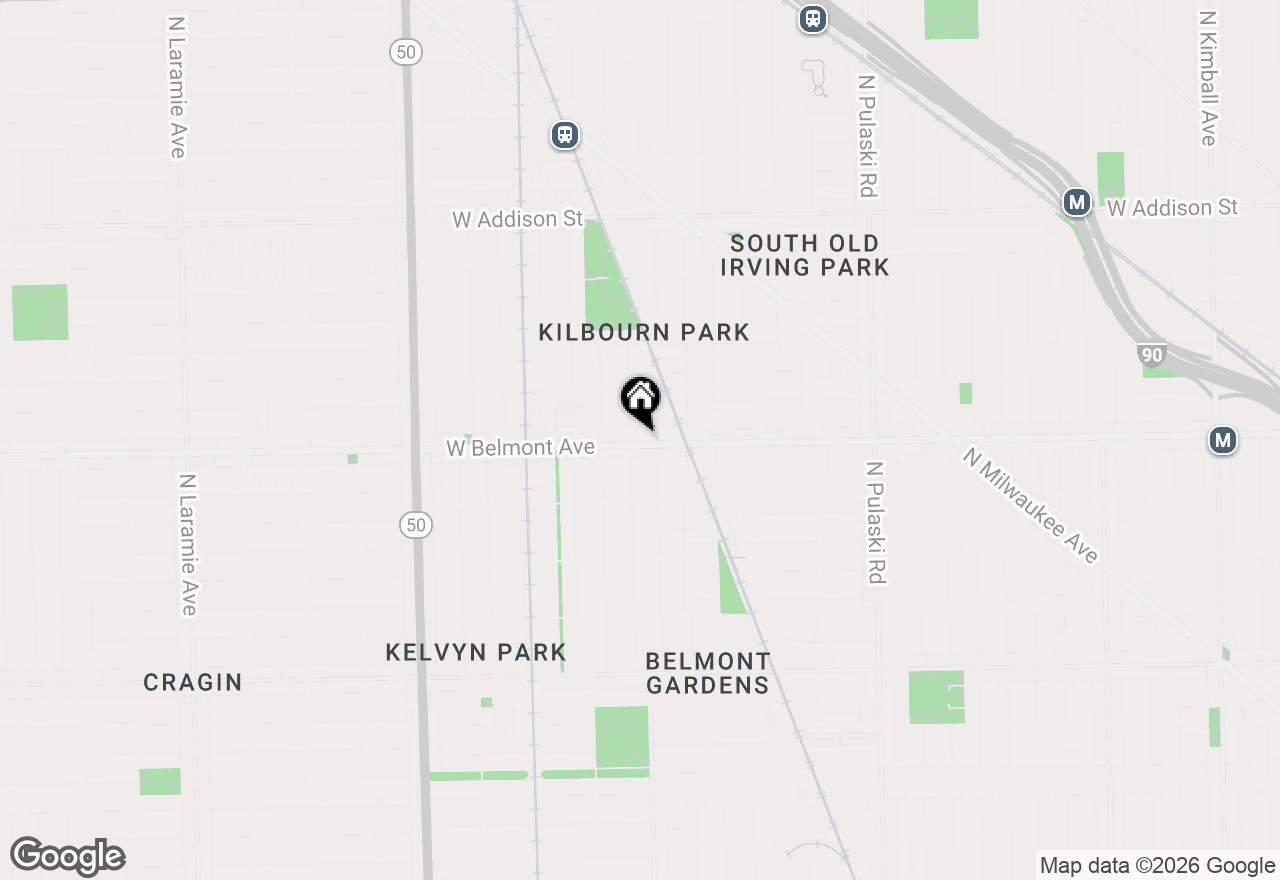 Map of 3204 N Kostner Avenue #303, Chicago, IL 60641