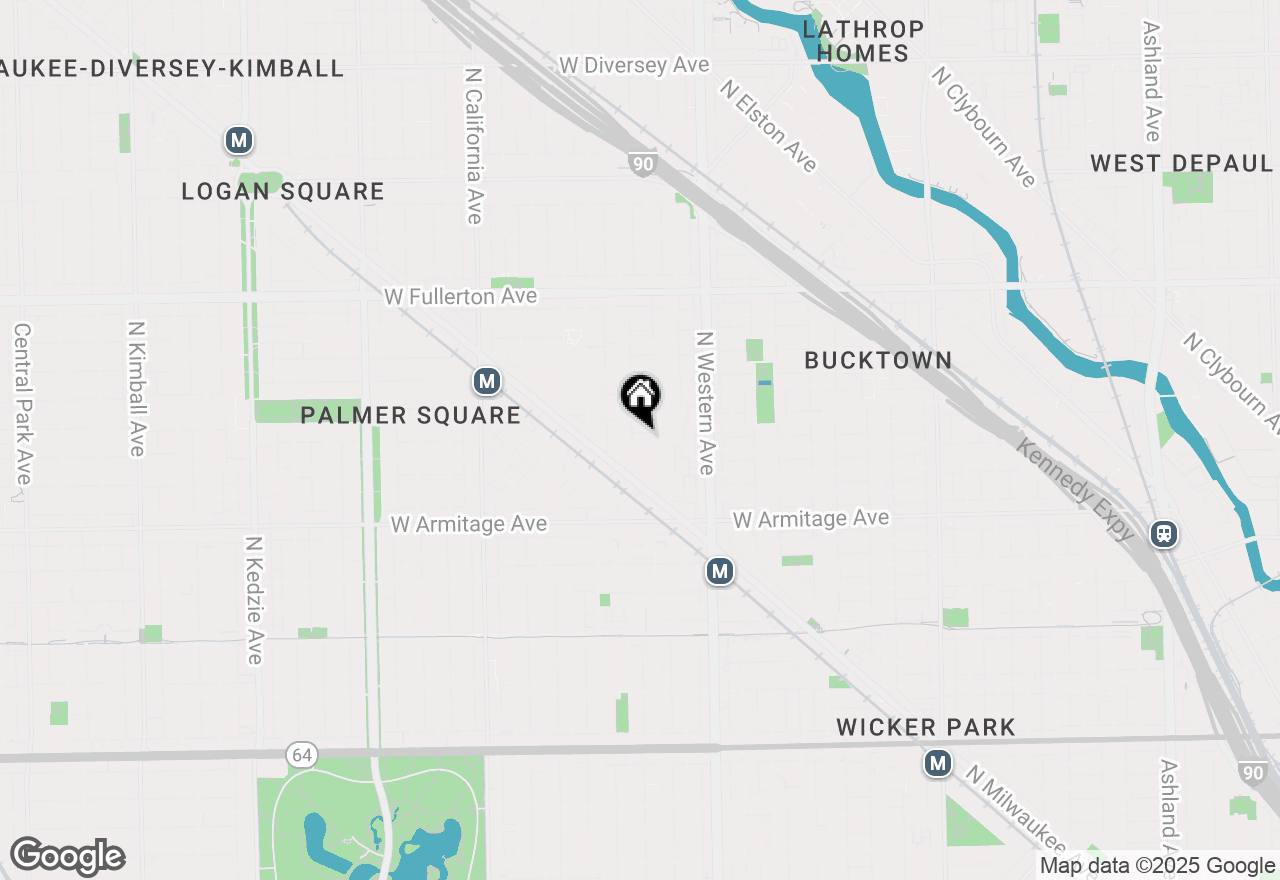 Map of 2528 W Charleston Street #2, Chicago, IL 60647