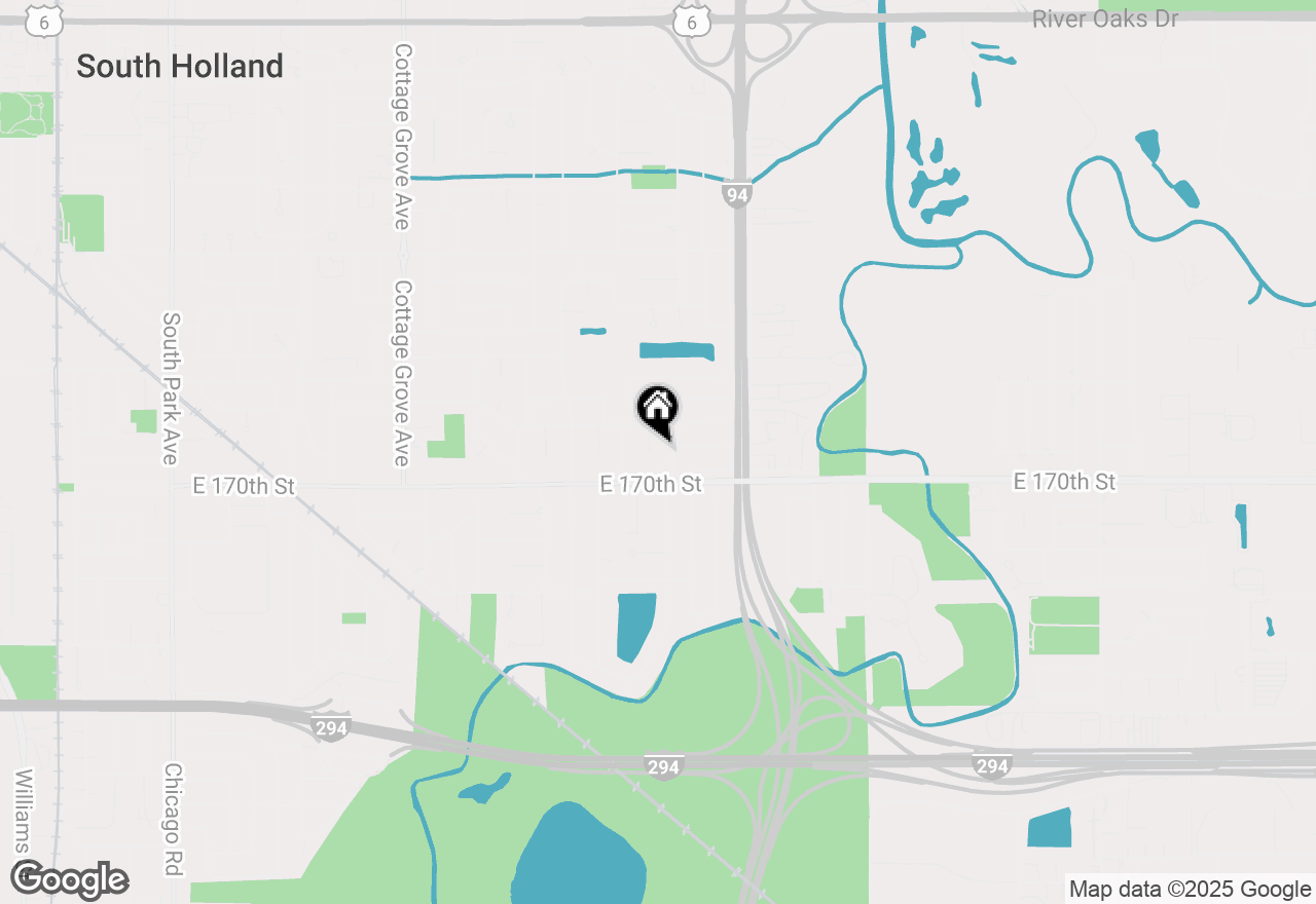 Map of 16925 Avalon Avenue, South Holland, IL 60473