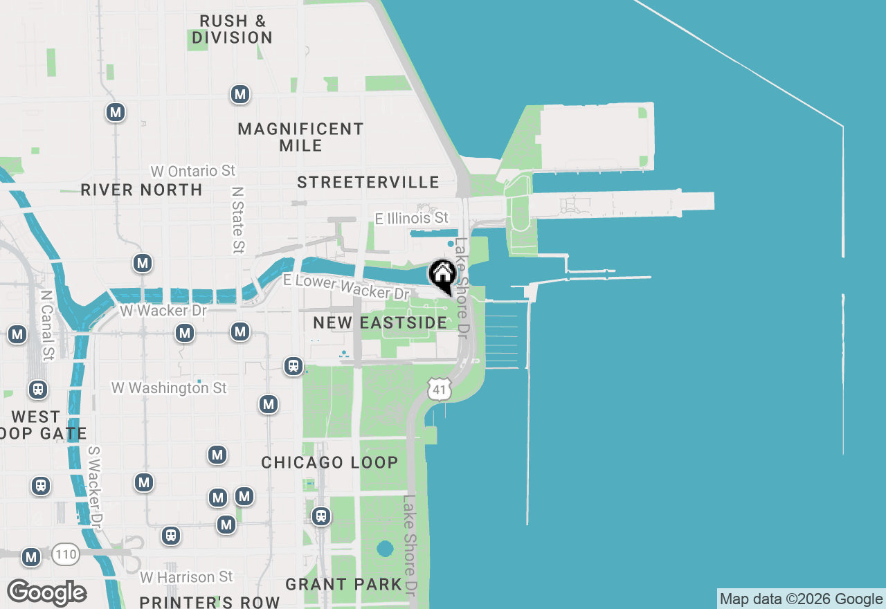 Map of 450 E Waterside Drive #606, Chicago, IL 60601