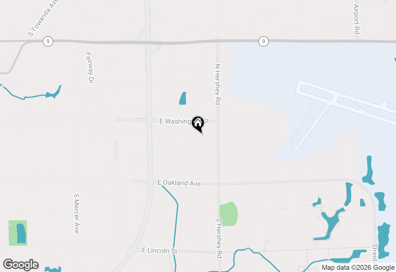 Map of 2502 Yorktown Drive, Bloomington, IL 61704