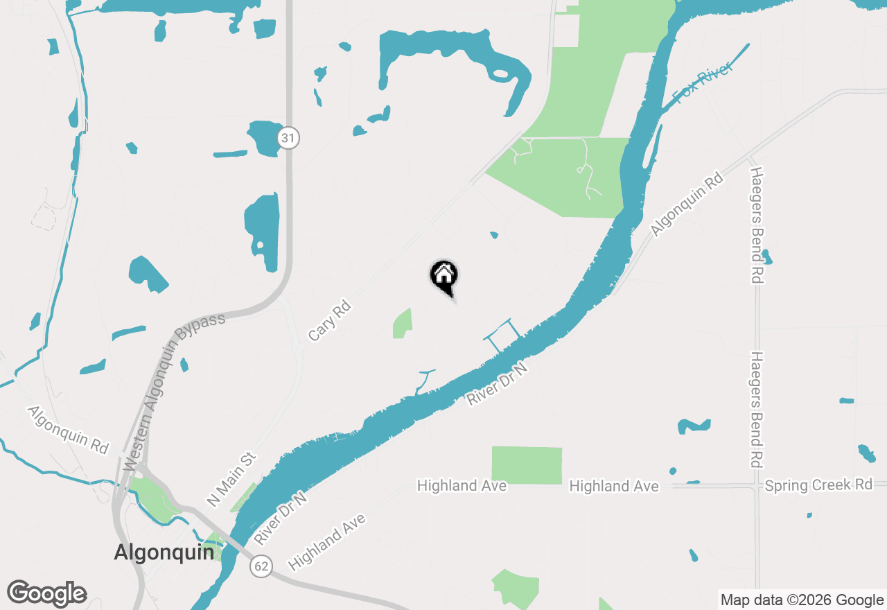 Map of 166 Mohawk Trail, Algonquin, IL 60102