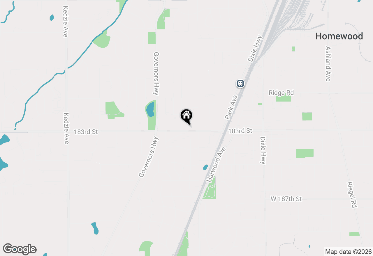 Map of 2444 183rd Street, Homewood, IL 60430