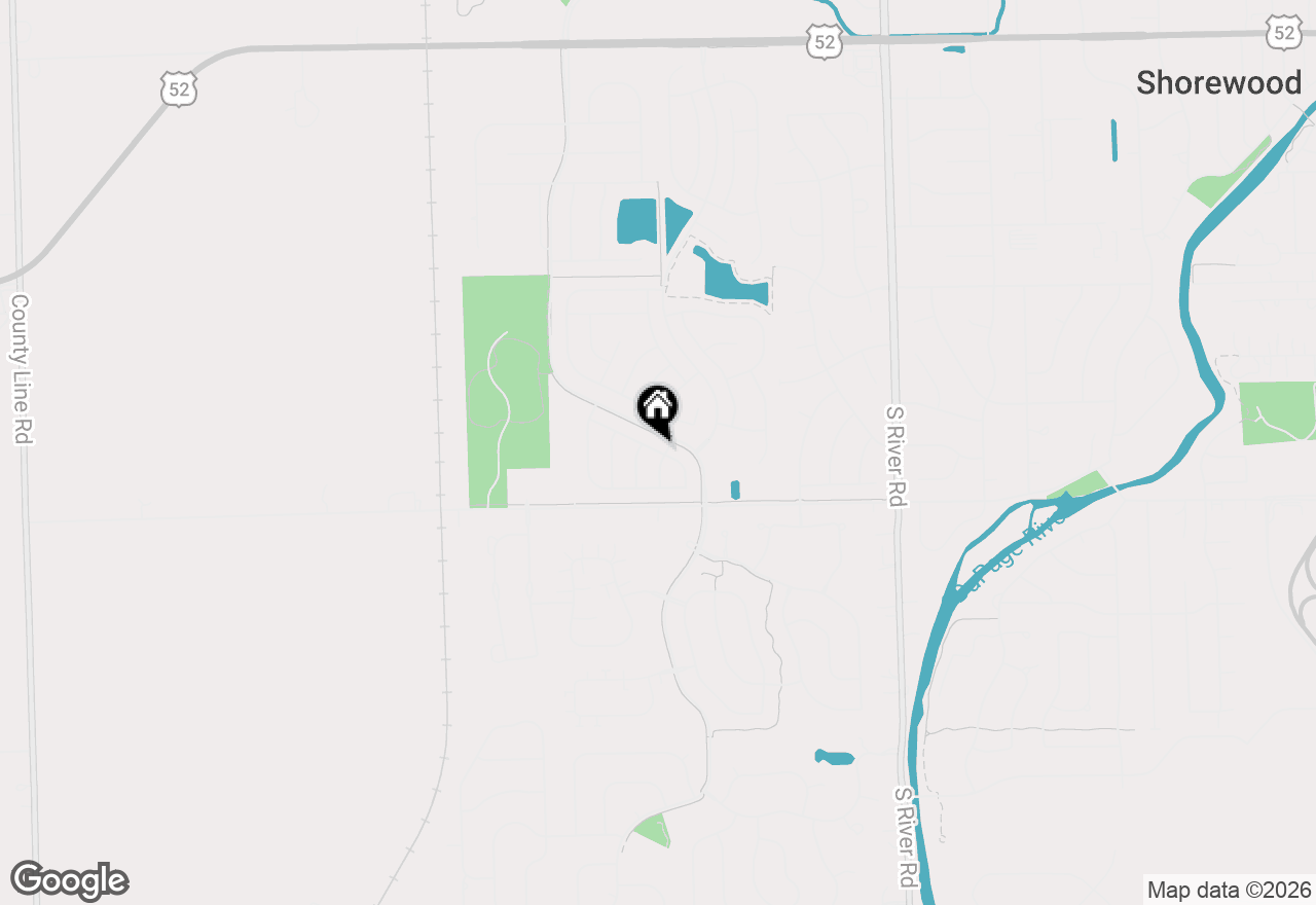 Map of 1529 Countryside Drive, Shorewood, IL 60404