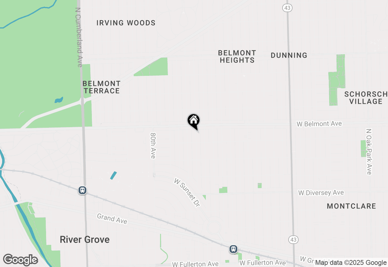 Map of 3124 N 77th Court, Elmwood Park, IL 60707