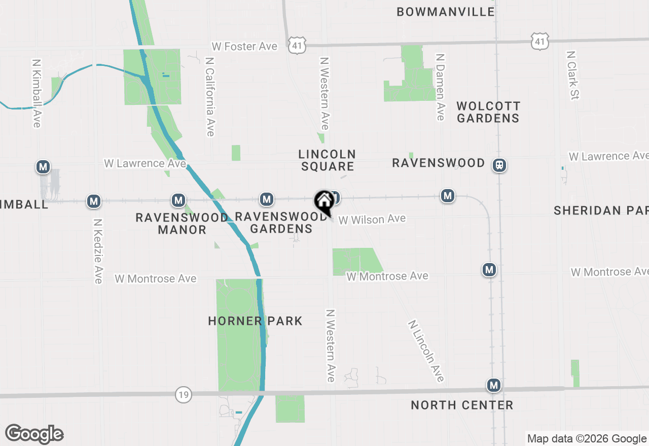 Map of 2405 W Wilson Avenue #1, Chicago, IL 60625