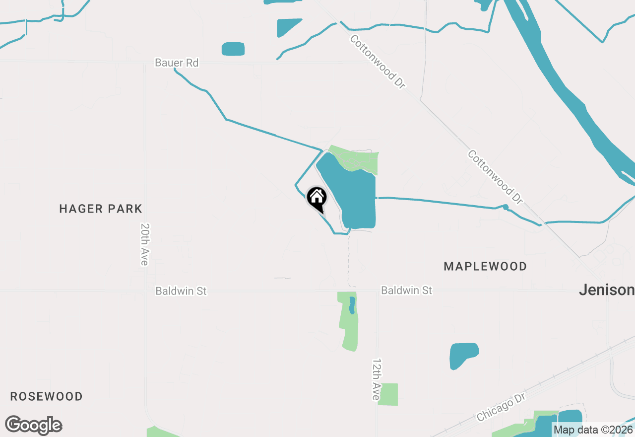 Map of 1445 Ridgewood Drive, Jenison, MI 49428