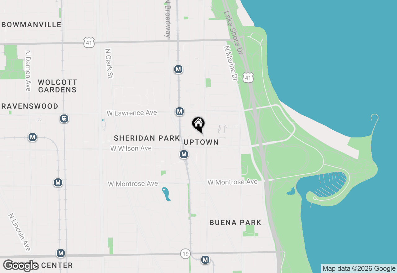 Map of 4633 N Kenmore Avenue #3S, Chicago, IL 60640