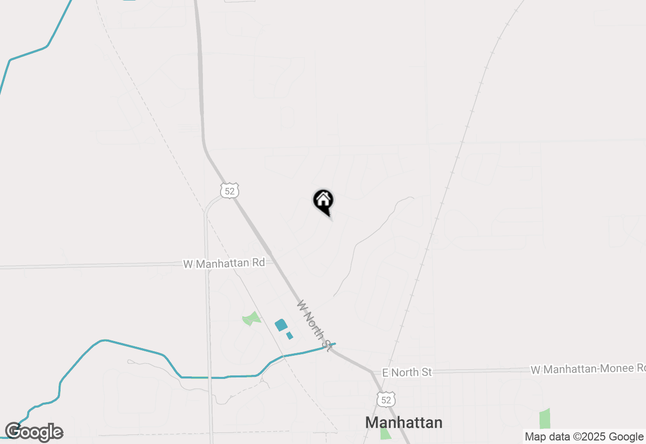 Map of 24933 S Foxford Drive, Manhattan, IL 60442
