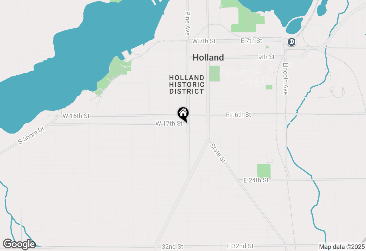 Map of 118 W 17th Street, Holland, MI 49423
