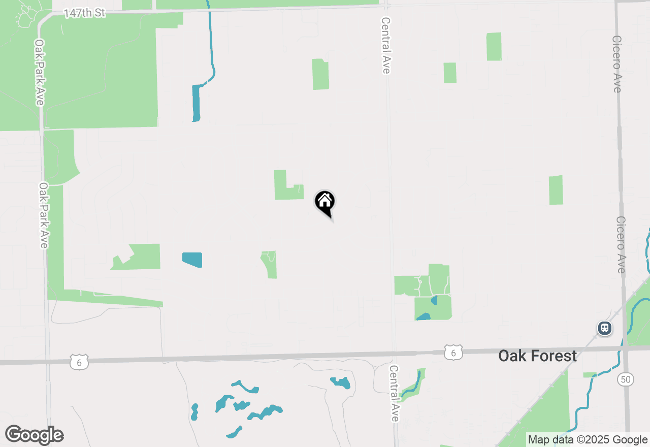 Map of 5813 Orange Lane, Oak Forest, IL 60452