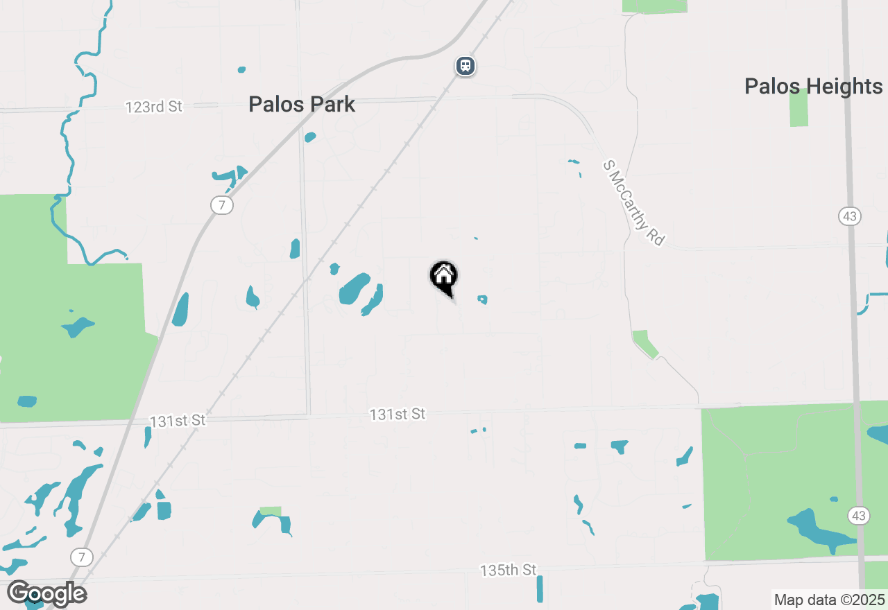 Map of 12811 S 82nd Court, Palos Park, IL 60464