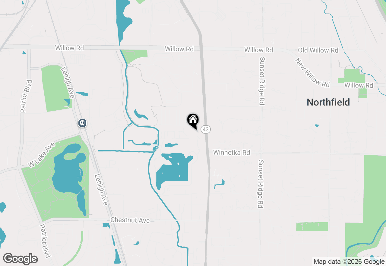 Map of 1720 Wildberry Drive #B, Glenview, IL 60025