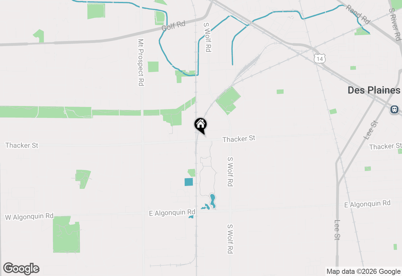 Map of 434 E Thacker Street, Des Plaines, IL 60016