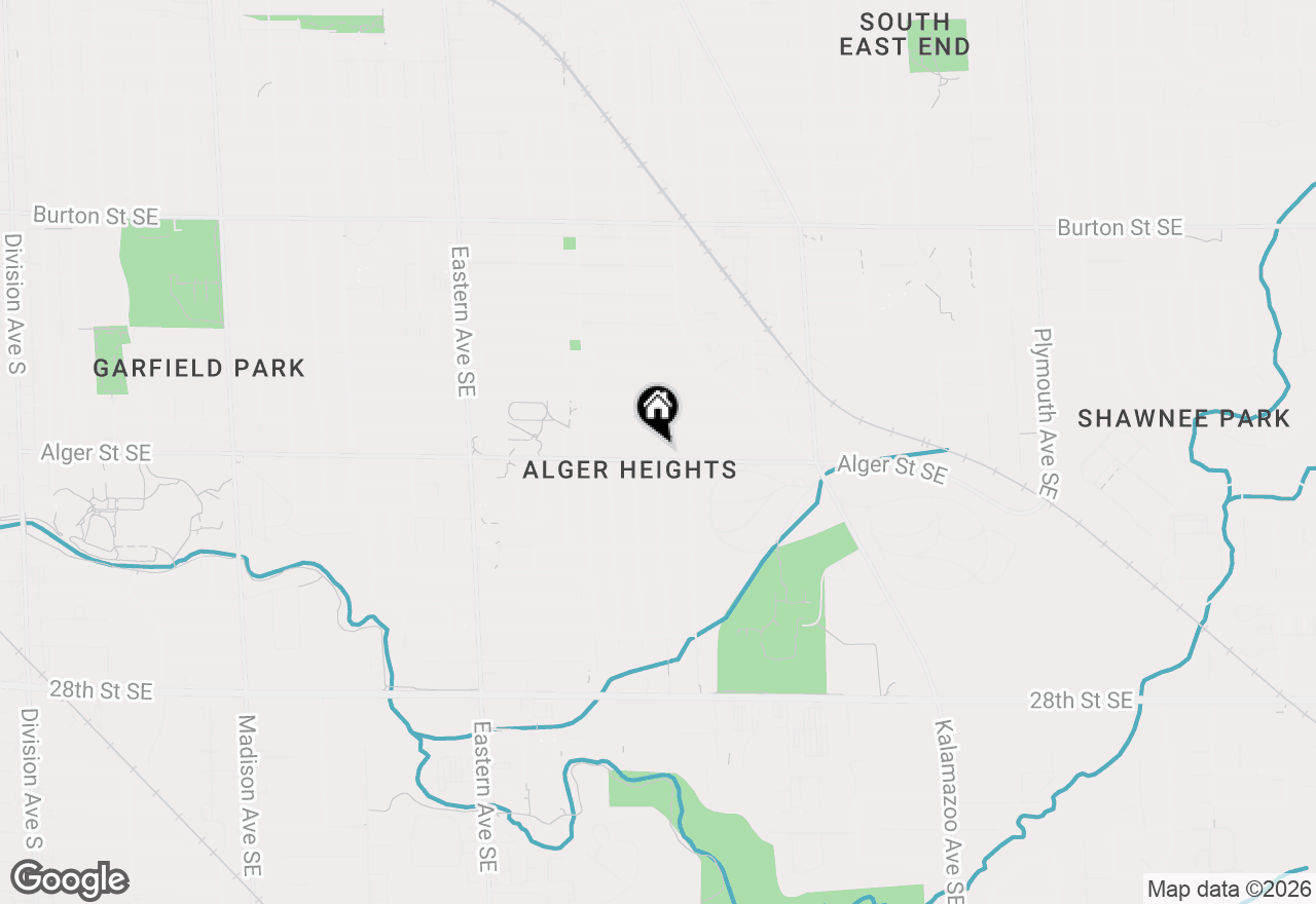 Map of 1119 Alger Street Se, Grand Rapids, MI 49507