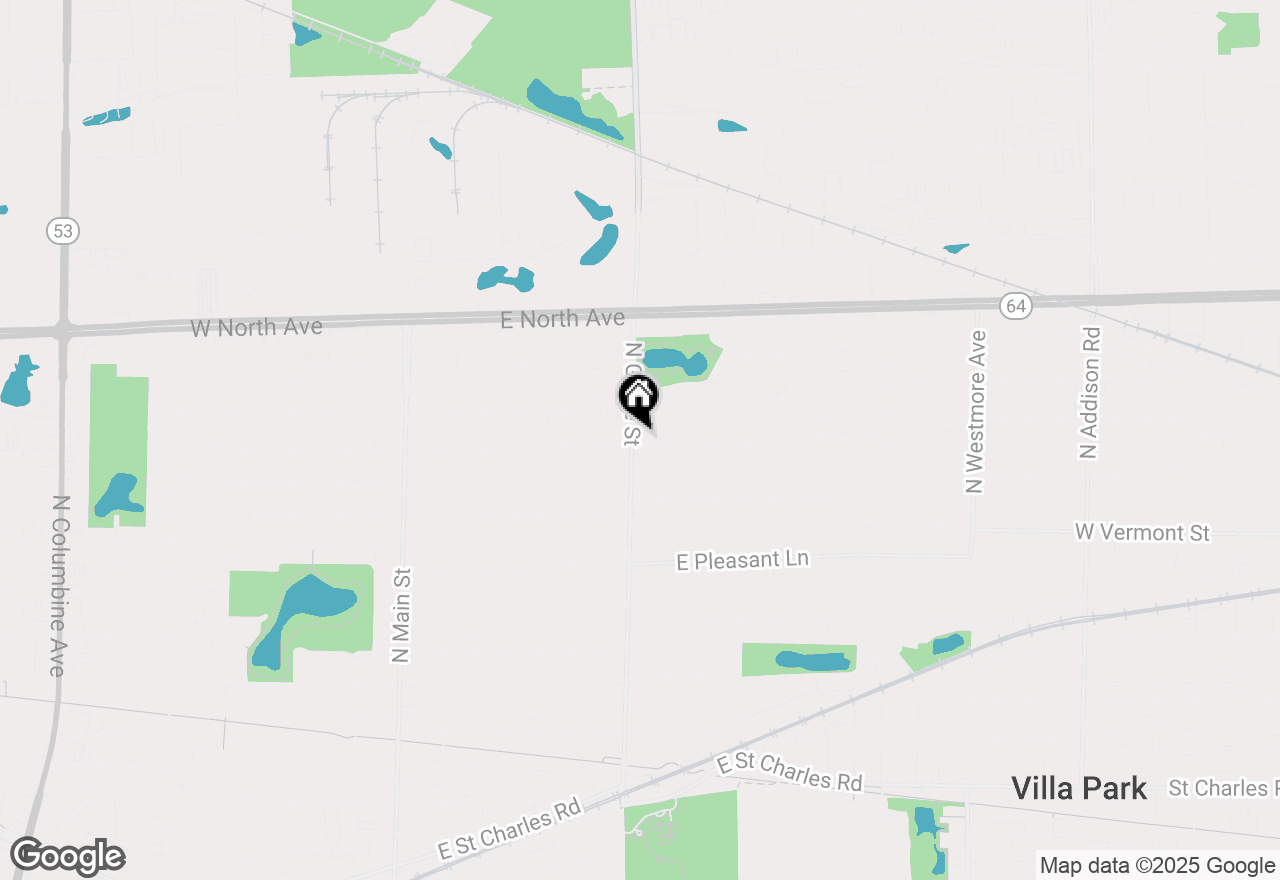 Map of 601 N Grace Street, Lombard, IL 60148