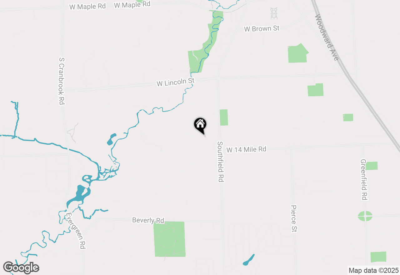 Map of 1130 Wakefield Street, Birmingham, MI 48009