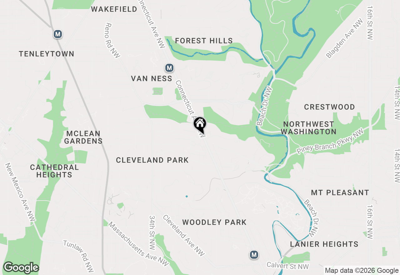 Map of 3600 Connecticut Avenue Nw #307, Washington, DC 20008