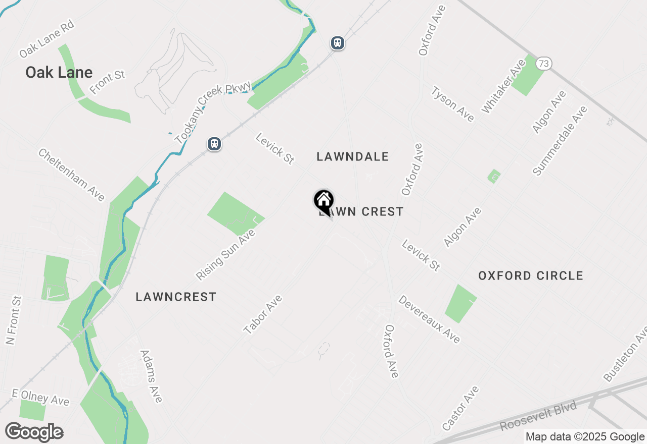 Map of 6241 Lawndale Avenue, Philadelphia, PA 19111