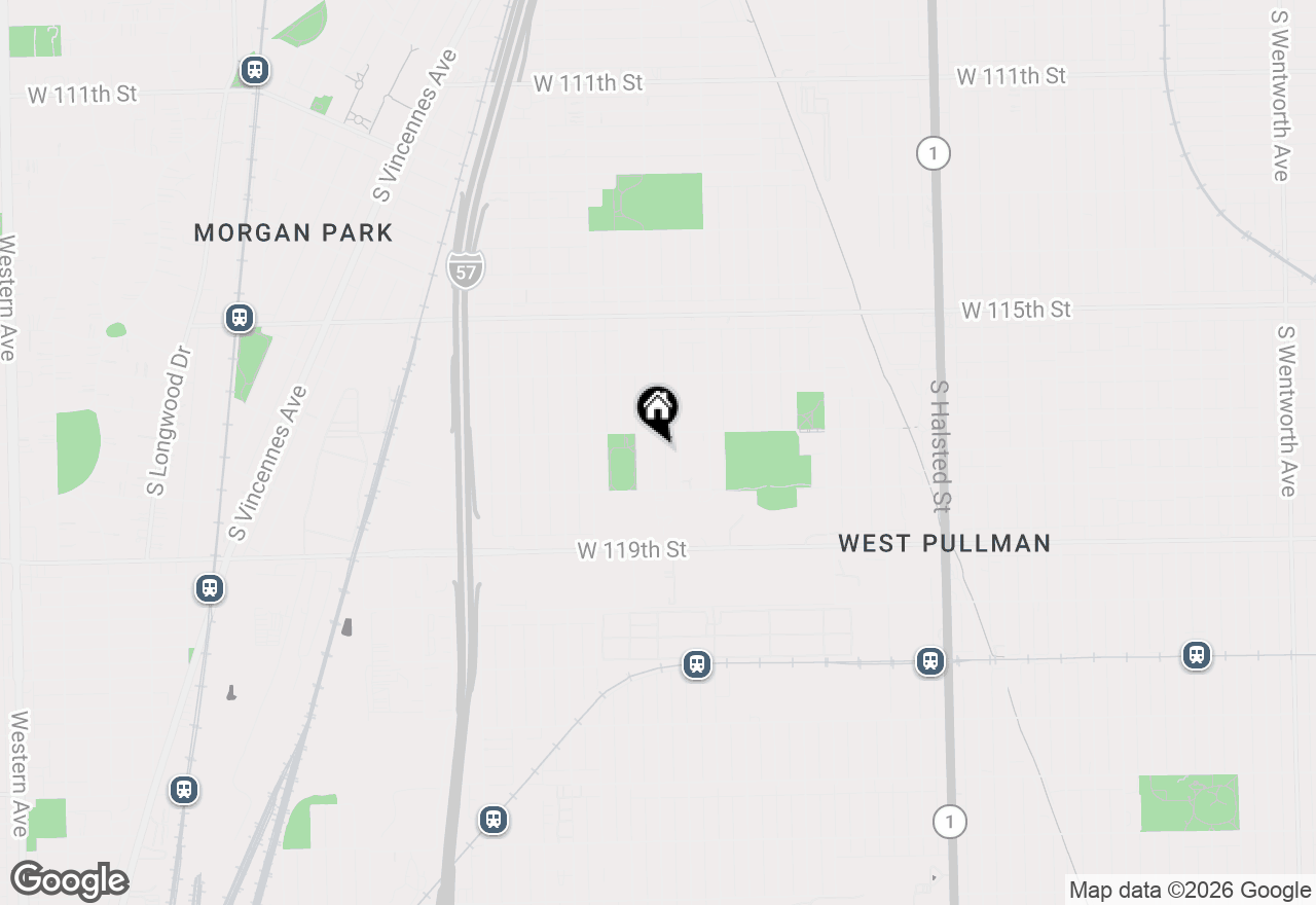 Map of 11719 S Throop Street, Chicago, IL 60643