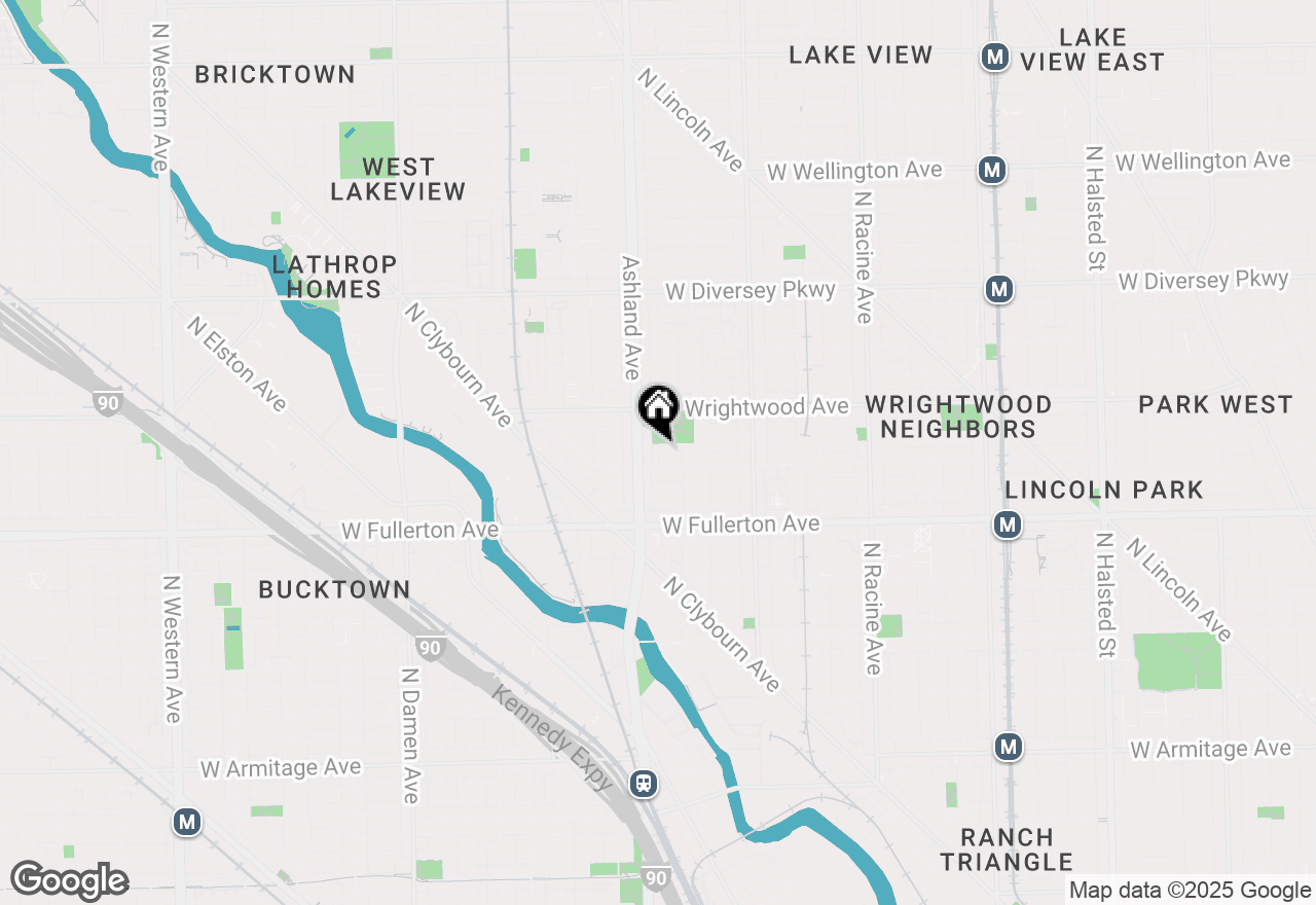 Map of 2512 N Bosworth Avenue #403, Chicago, IL 60614