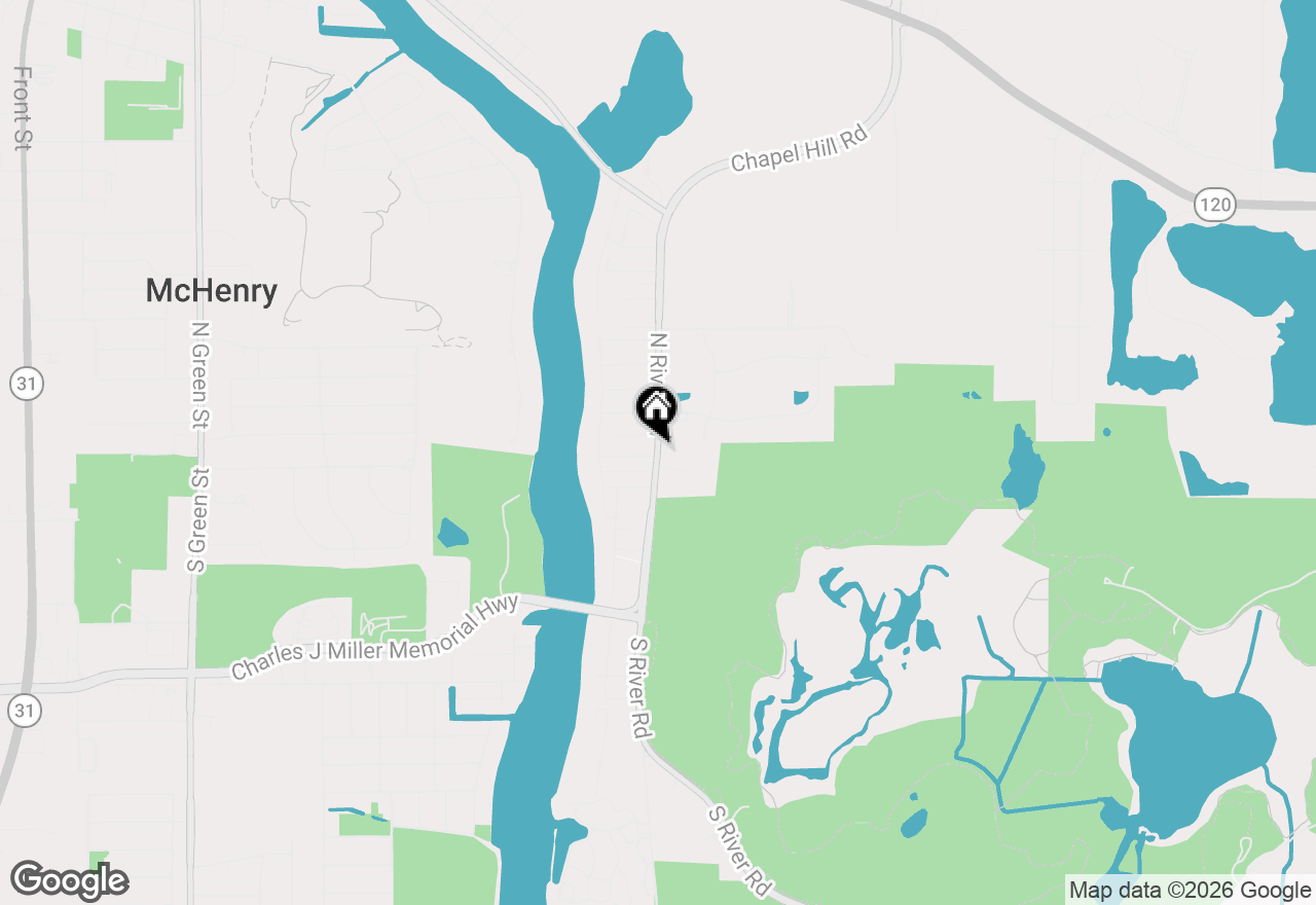 Map of 107 S River Road, Mchenry, IL 60051