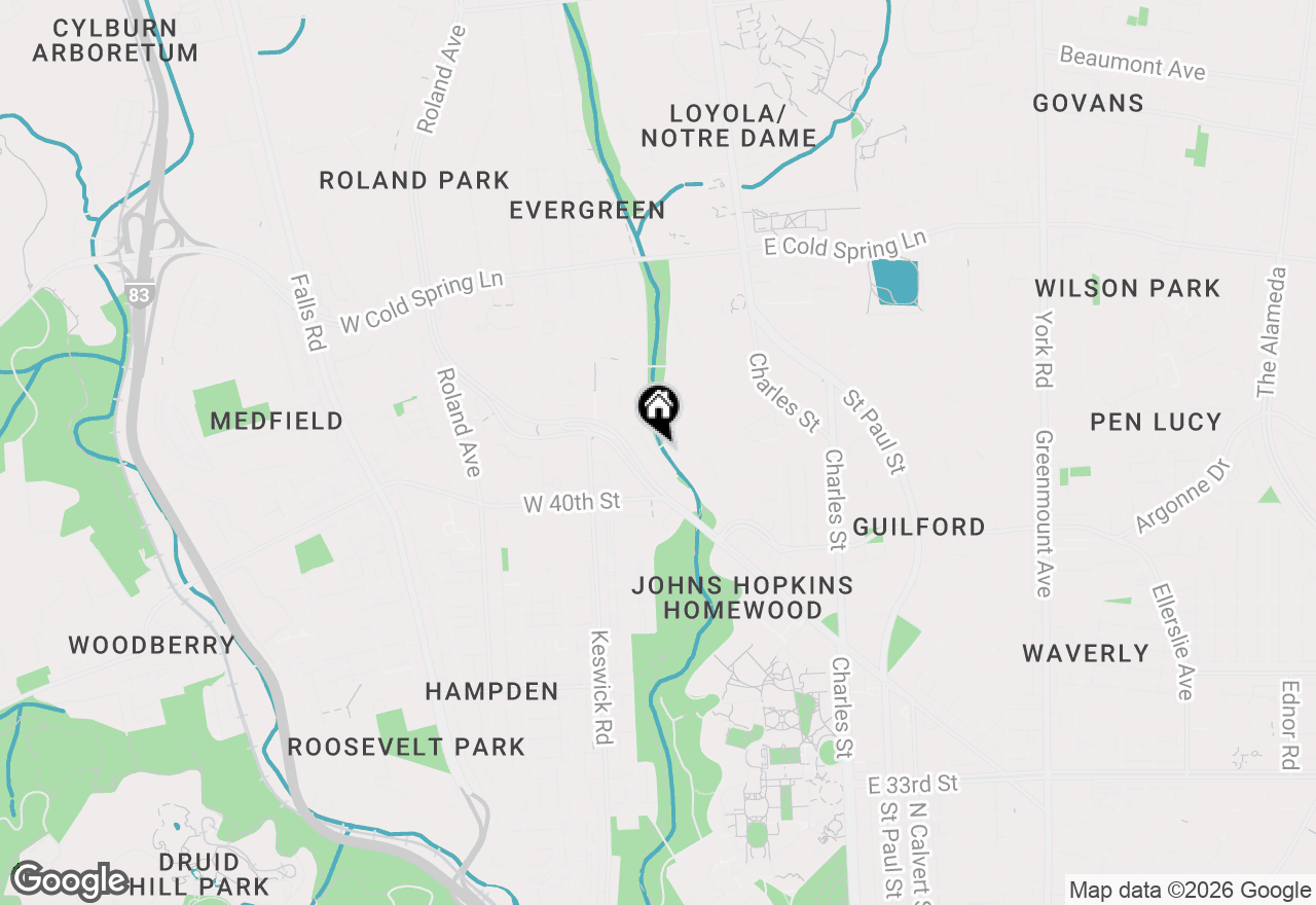 Map of 4002 Linkwood Road #F, Baltimore, MD 21210