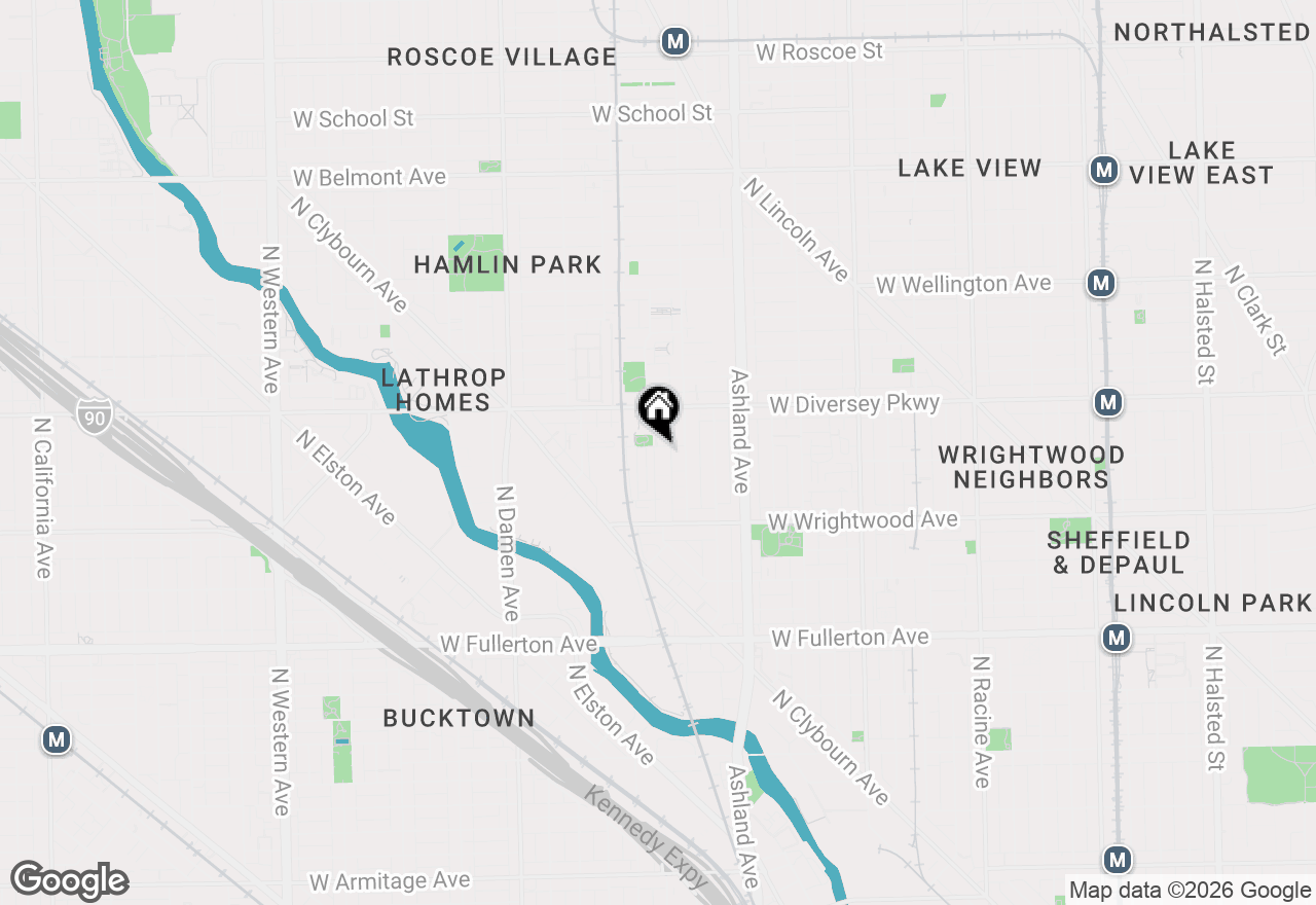 Map of 2721 N Hermitage Avenue, Chicago, IL 60614