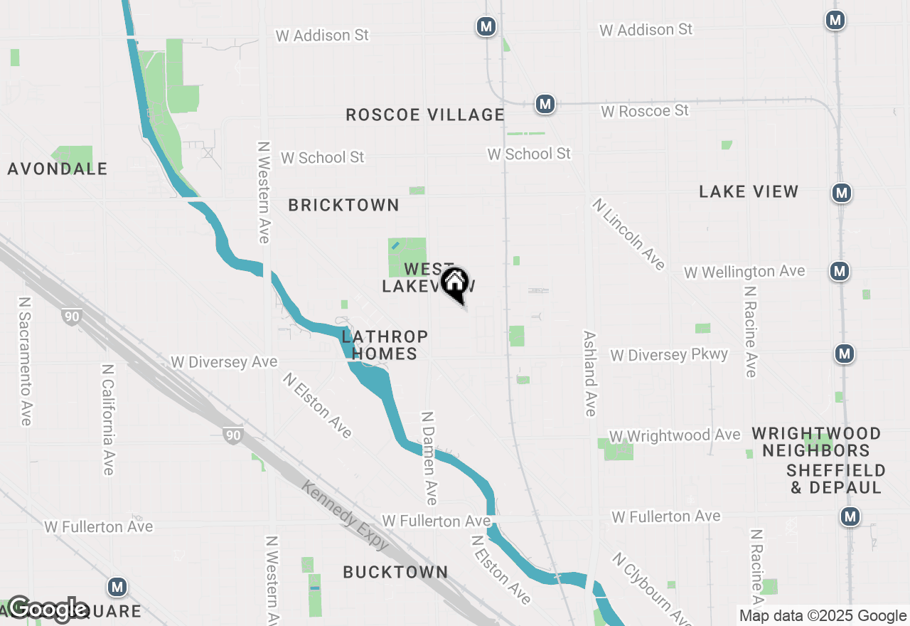 Map of 1920 W George Street, Chicago, IL 60657