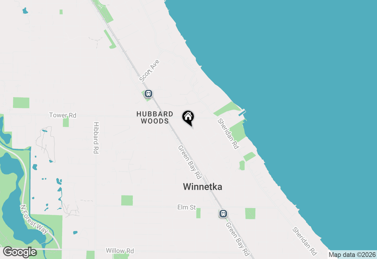 Map of 838 Lincoln Avenue, Winnetka, IL 60093