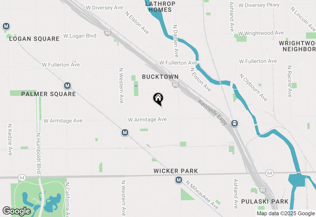 Map of 2127 W Dickens Avenue, Chicago, IL 60647