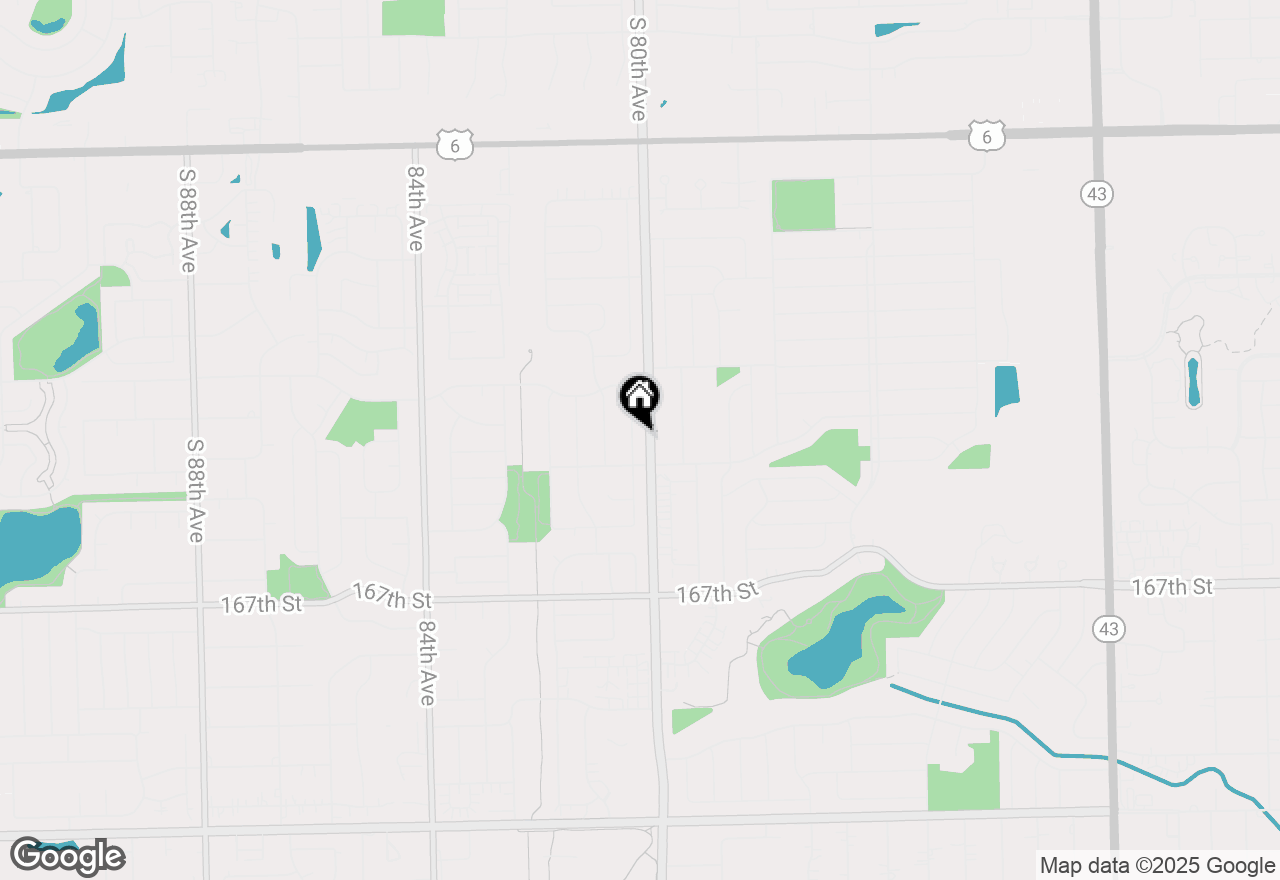 Map of 16413 Prairie Drive, Tinley Park, IL 60477