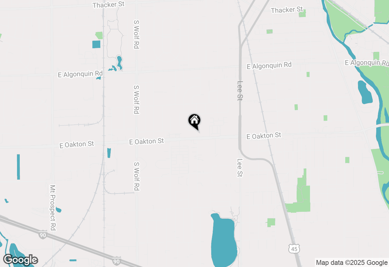 Map of 1564 Webster Lane, Des Plaines, IL 60018