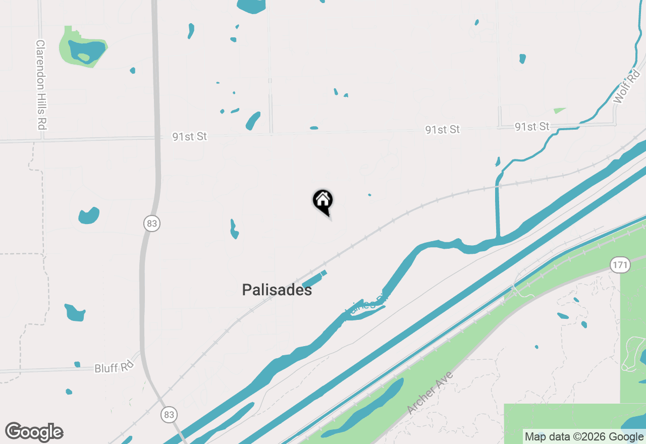 Map of 106 Oak Ridge Drive, Burr Ridge, IL 60527