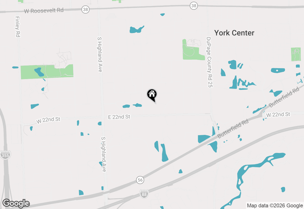 Map of 540 Fairfield Court, Lombard, IL 60148