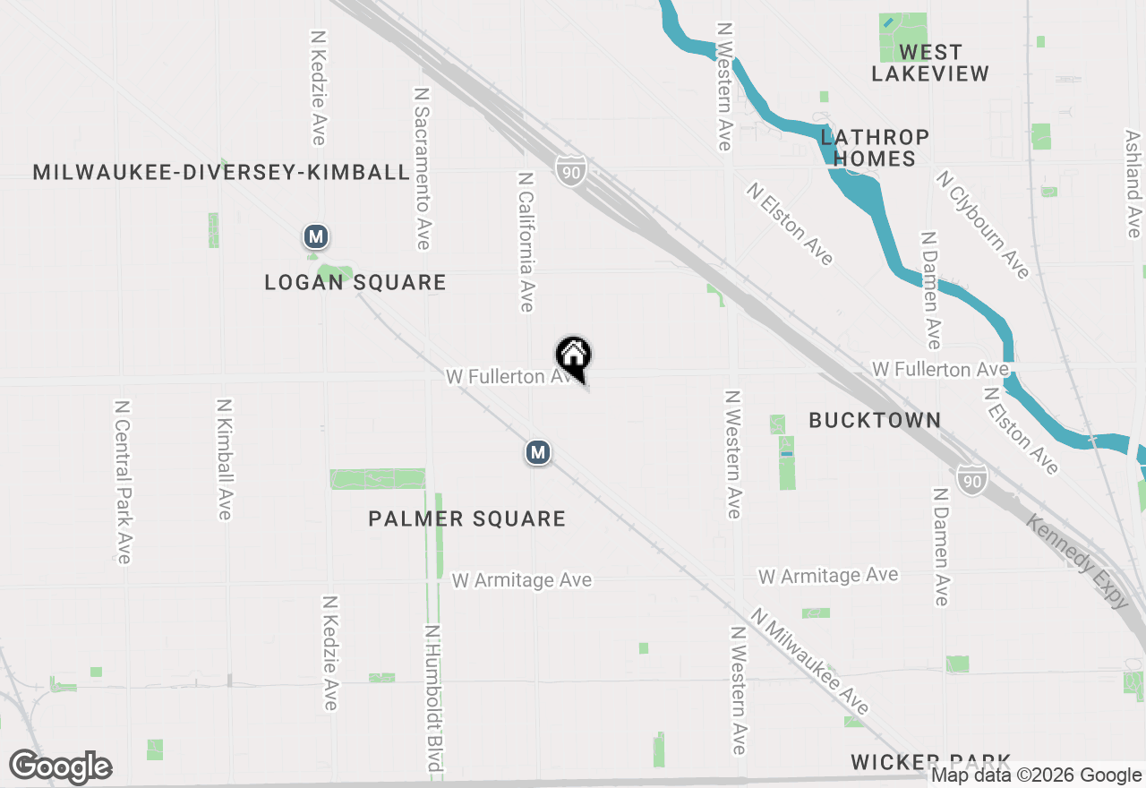 Map of 2654 W Medill Avenue #308, Chicago, IL 60647
