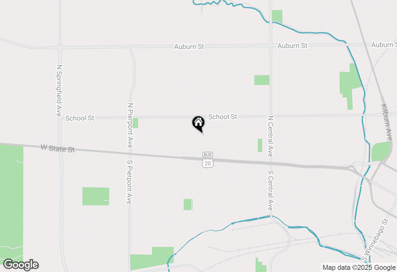 Map of 308 N Johnston Avenue, Rockford, IL 61101