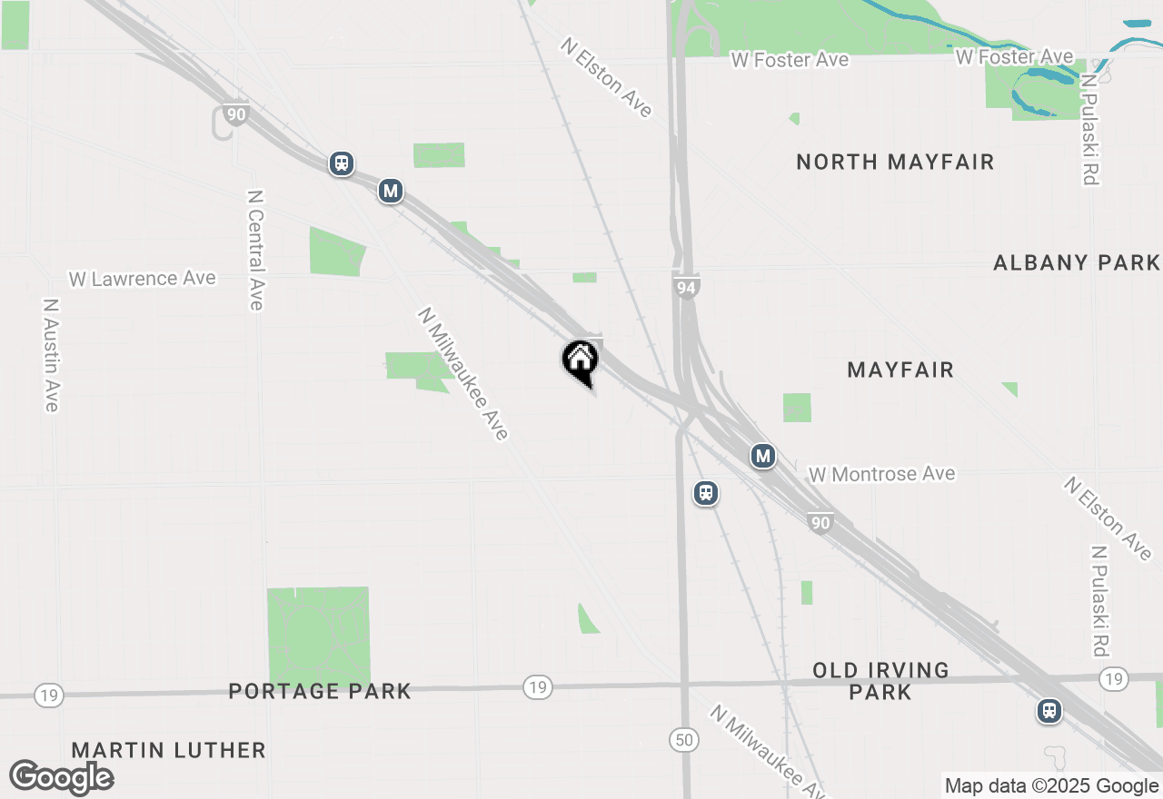 Map of 4531 N Lavergne Avenue, Chicago, IL 60630