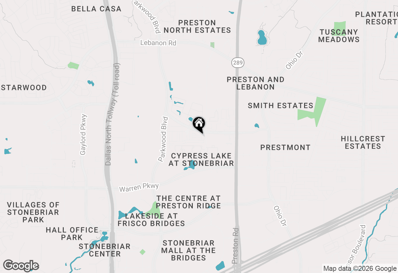 Map of 8345 Huron Peak Drive, Frisco, TX 75034