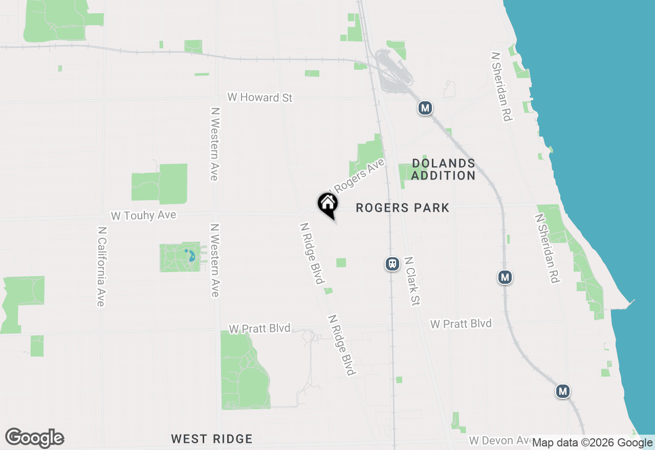 Map of 2012 W Estes Avenue, Chicago, IL 60645