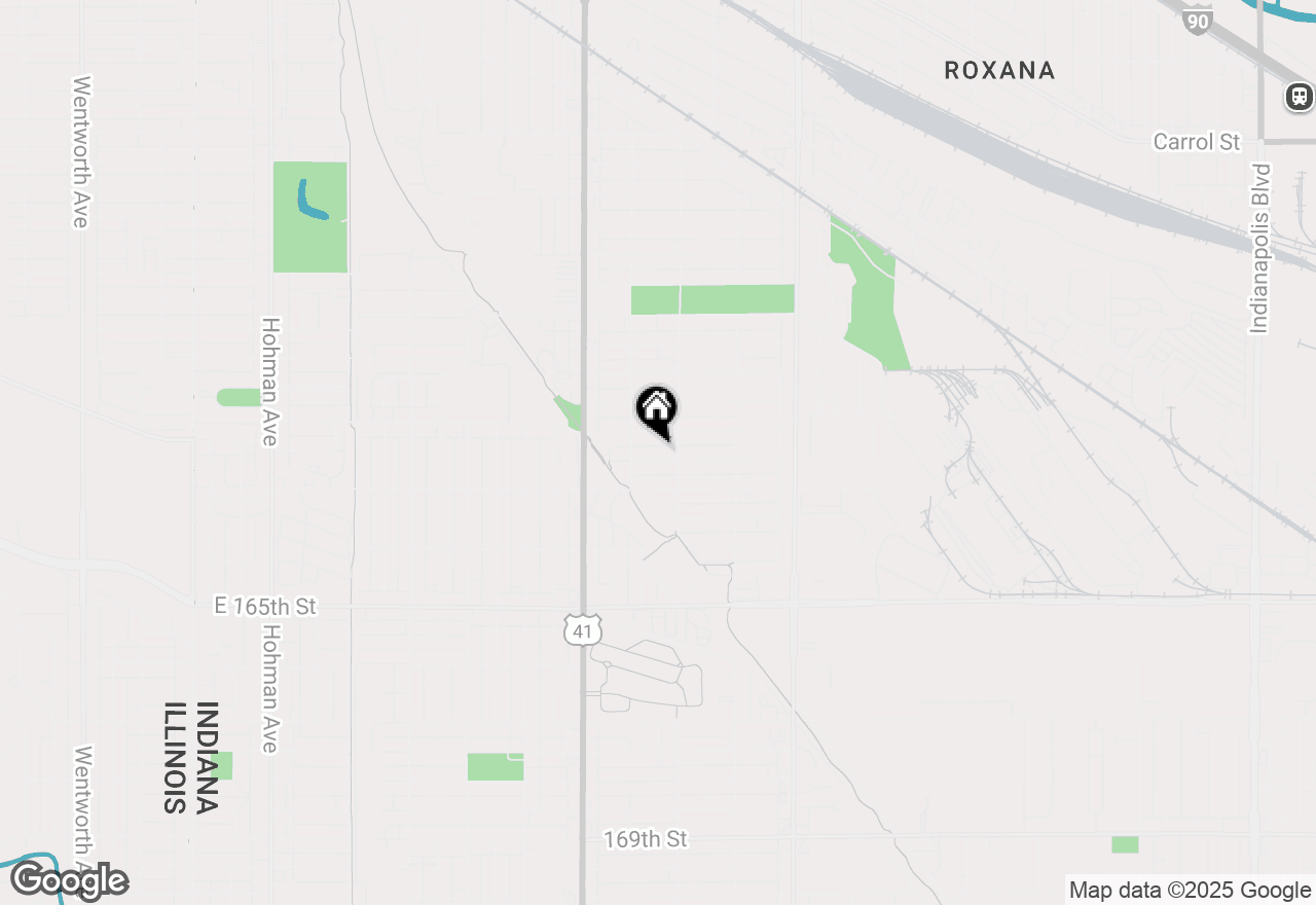 Map of 923 Ames Street, Hammond, IN 46320