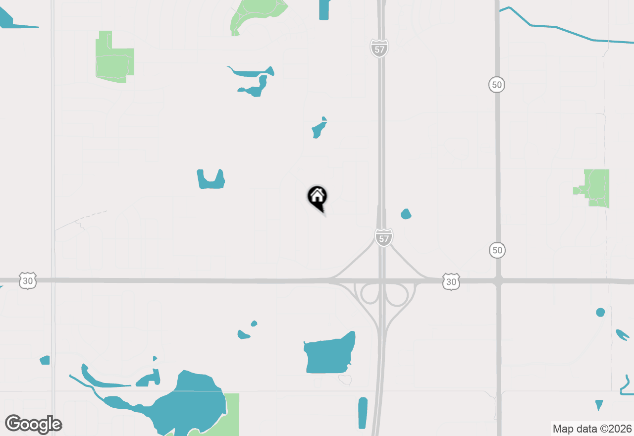 Map of 848 Notre Dame Drive, Matteson, IL 60443
